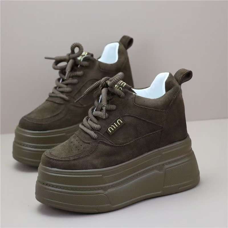 Mesh Trainer Breathable - 12cm Sneakers Women High Platform Casual