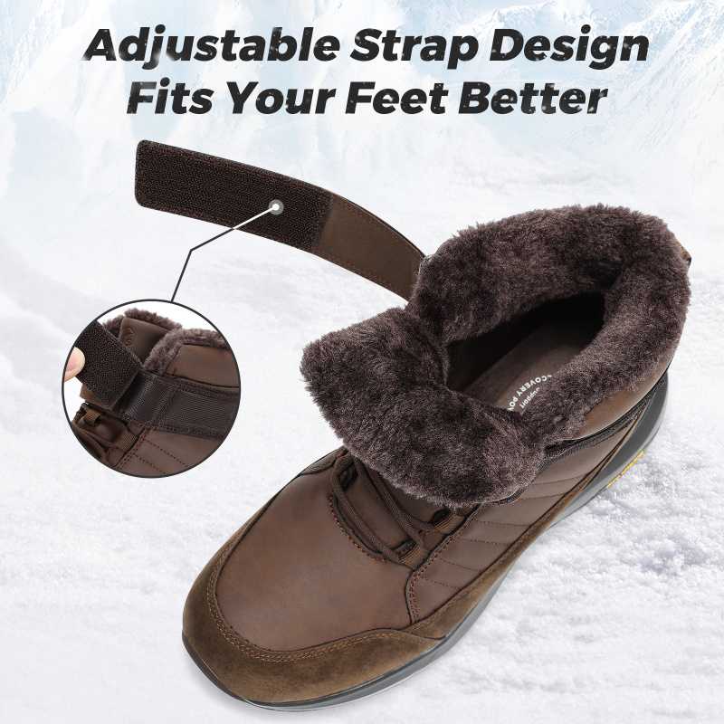 FitVille Mens Winter Boots Wid - Men'S Shoes Water Resistant 评论和价格