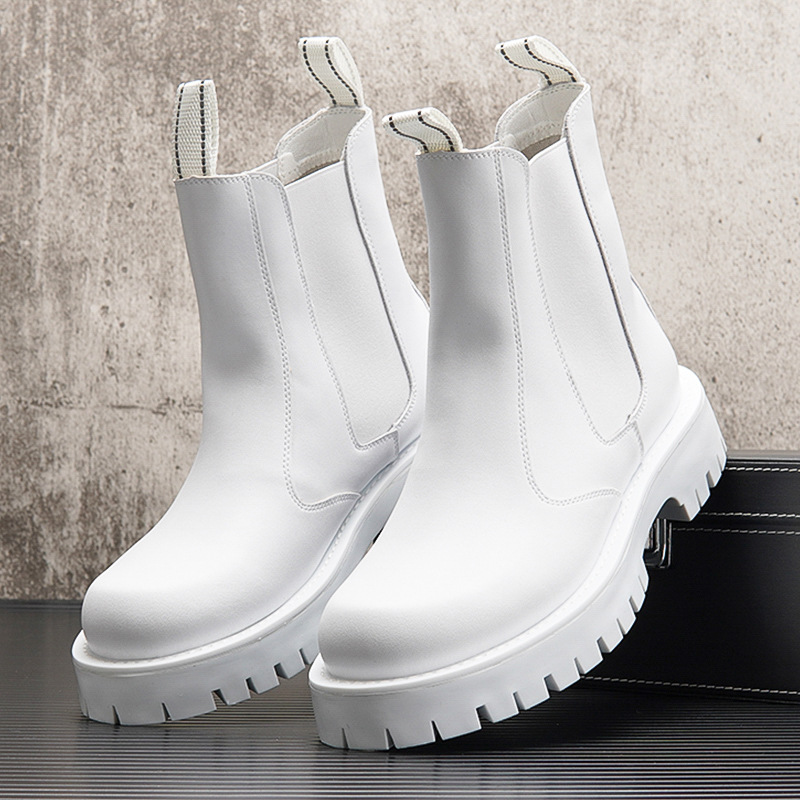 men's fashion high chelsea boo - Men'S Shoes Black And White 评论和价格