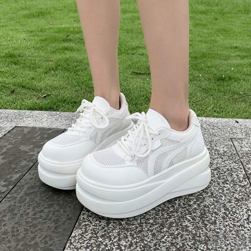 Women Mesh Platform Sneakers L - Mesh Trainer Breathable 评论和价格
