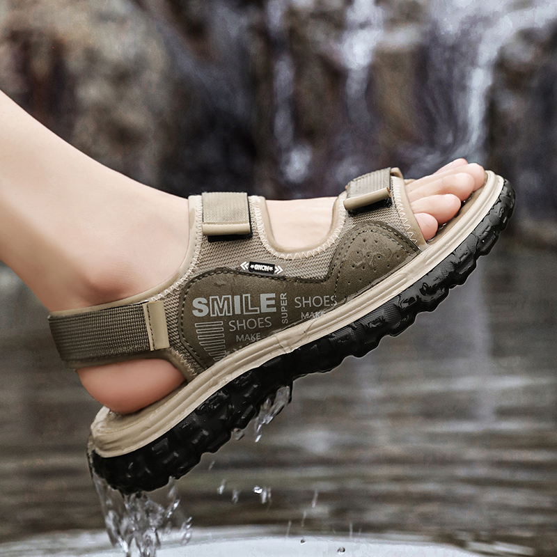 Men's 2026 New Summer Sandals, - Men Shoes Velcro 评论和价格