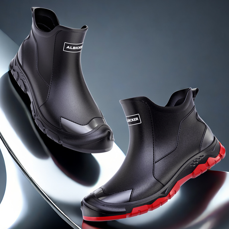 Men's Short Rain Boots Urban W - Men'S Shoes Water Resistant 评论和价格