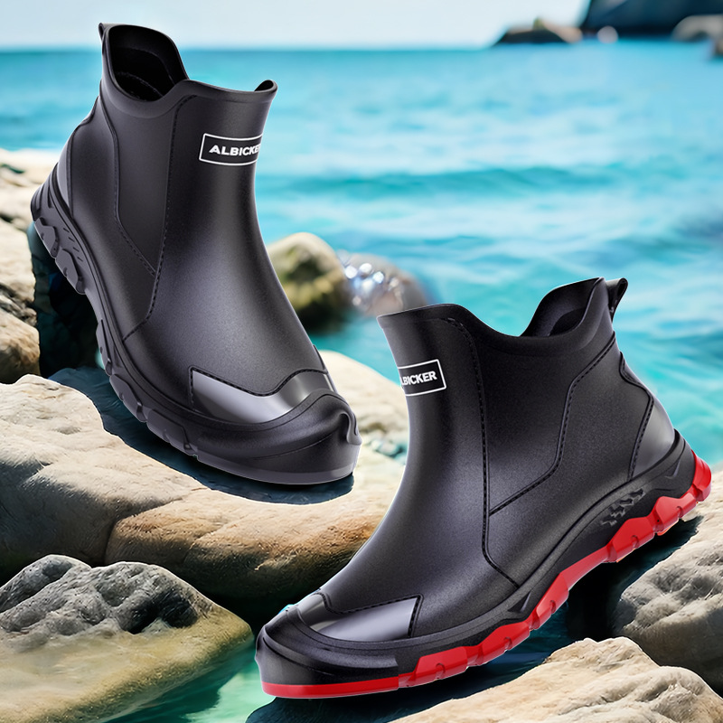 Men's Short Rain Boots Urban W - Men'S Shoes Water Resistant 评论和价格