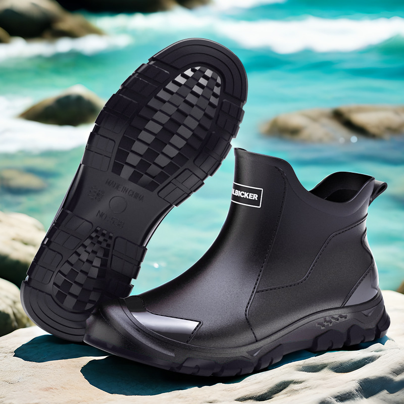Men's Short Rain Boots Urban W - Men'S Shoes Water Resistant 评论和价格