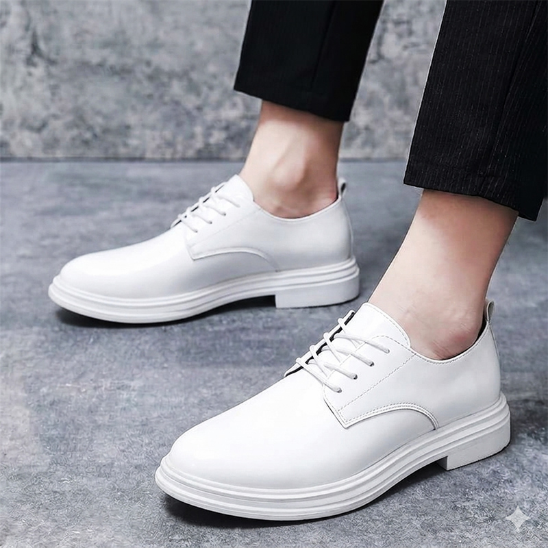 2026 Brand Comfortable Lace Up - Men Shoes White Colour 评论和价格