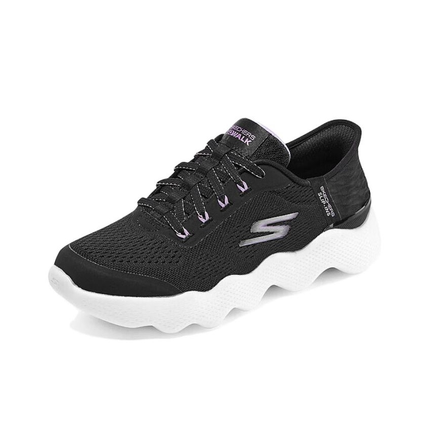Skechers Go Walk Massage Fit W - Men'S Shoes Black And White 评论和价格