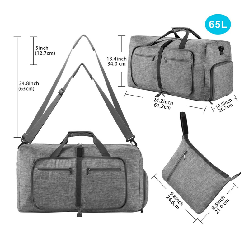 Fmeida 65L Duffle Bag with Sho - Men'S Shoes Water Resistant 评论和价格
