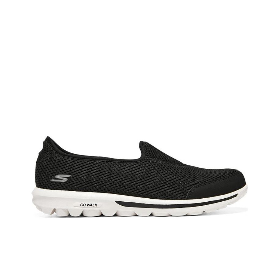 Skechers Go Walk Classic Low t - Men'S Shoes Black And White 评论和价格