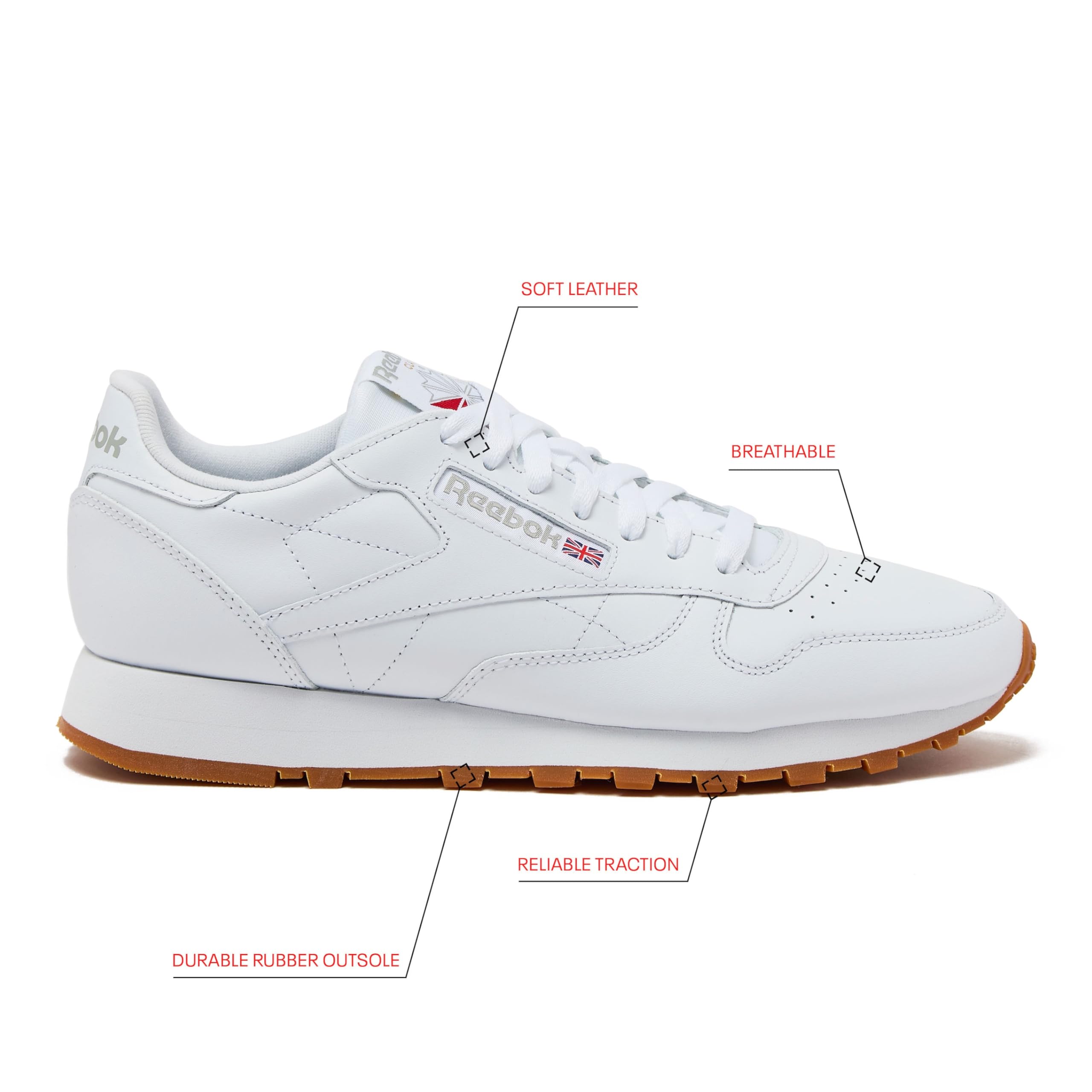 Reebok Classic Leather Sneaker - Men Shoes Reebok 评论和价格