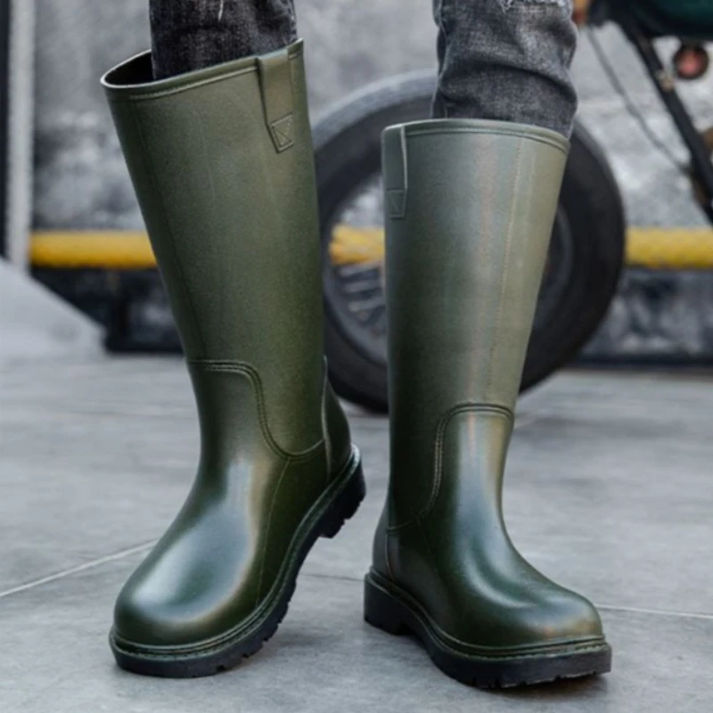 Rain Boots for Men Gum Fishing - Men'S Shoes Water Resistant 评论和价格