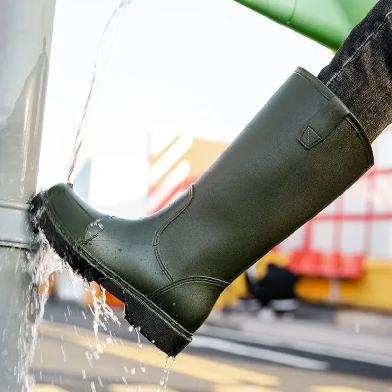 Rain Boots for Men Gum Fishing - Men'S Shoes Water Resistant 评论和价格