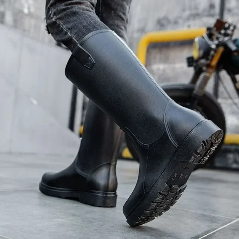Rain Boots for Men Gum Fishing - Men'S Shoes Water Resistant 评论和价格