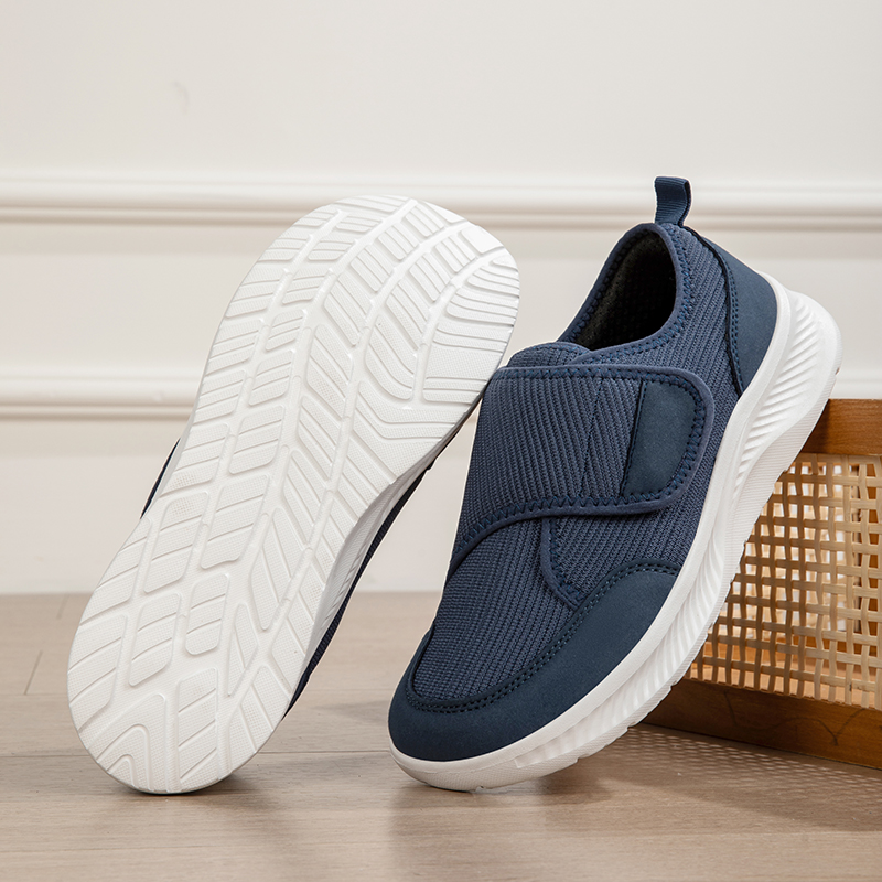 Men's Wide-Fit Mesh Breathable - Men Shoes Velcro 评论和价格