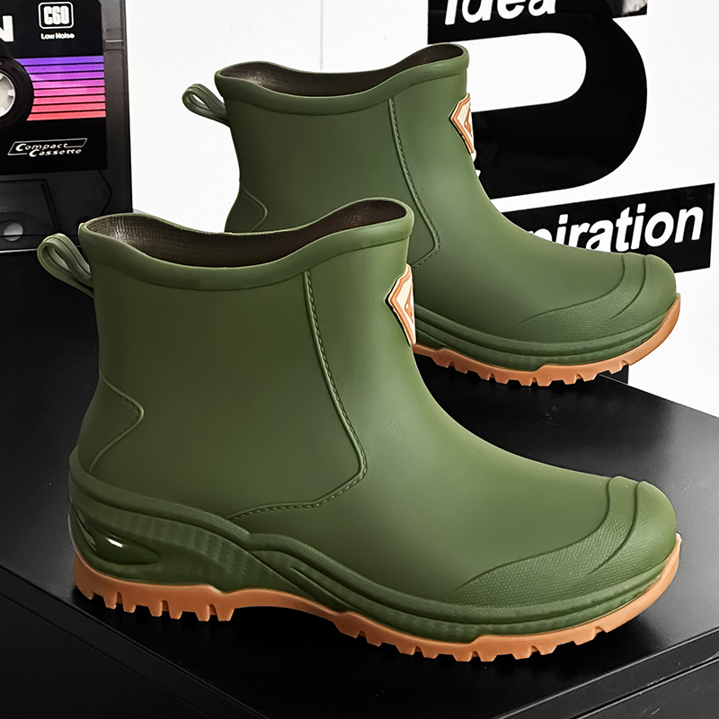 Men's Rain Boots Outdoor Wear- - Men'S Shoes Water Resistant 评论和价格