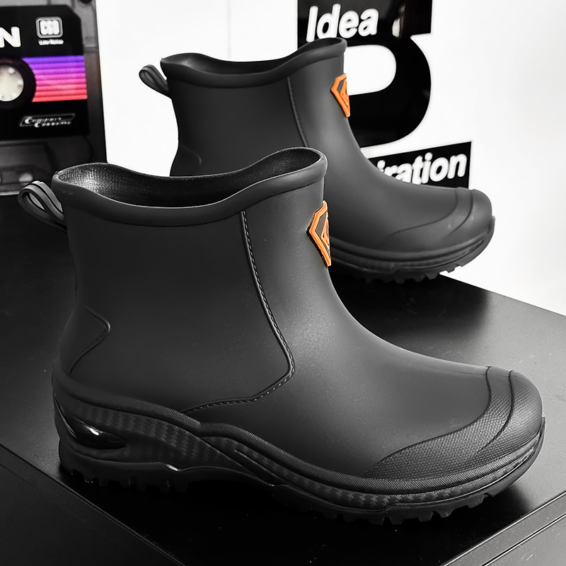 Men's Rain Boots Outdoor Wear- - Men'S Shoes Water Resistant 评论和价格
