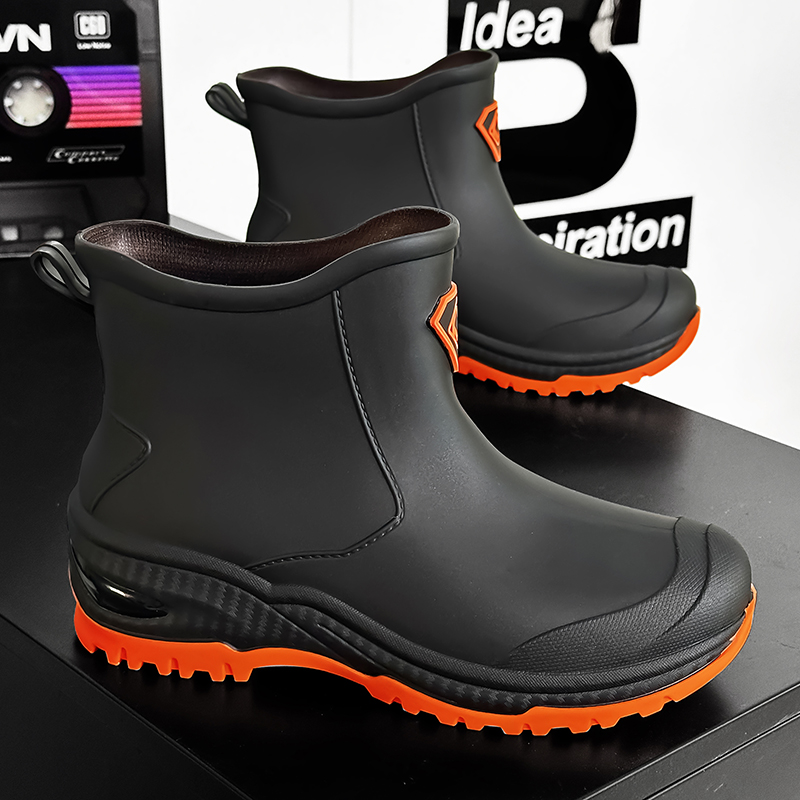 Men's Rain Boots Outdoor Wear- - Men'S Shoes Water Resistant 评论和价格