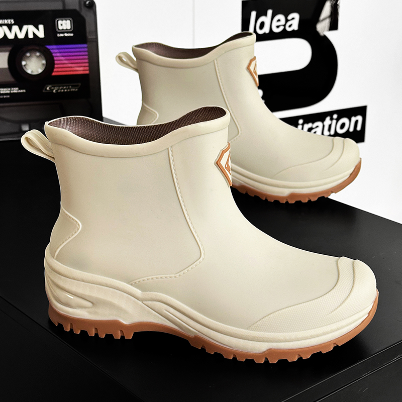 Men's Rain Boots Outdoor Wear- - Men'S Shoes Water Resistant 评论和价格